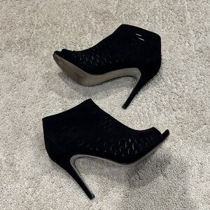 Madden Girl peep toe cutout booties